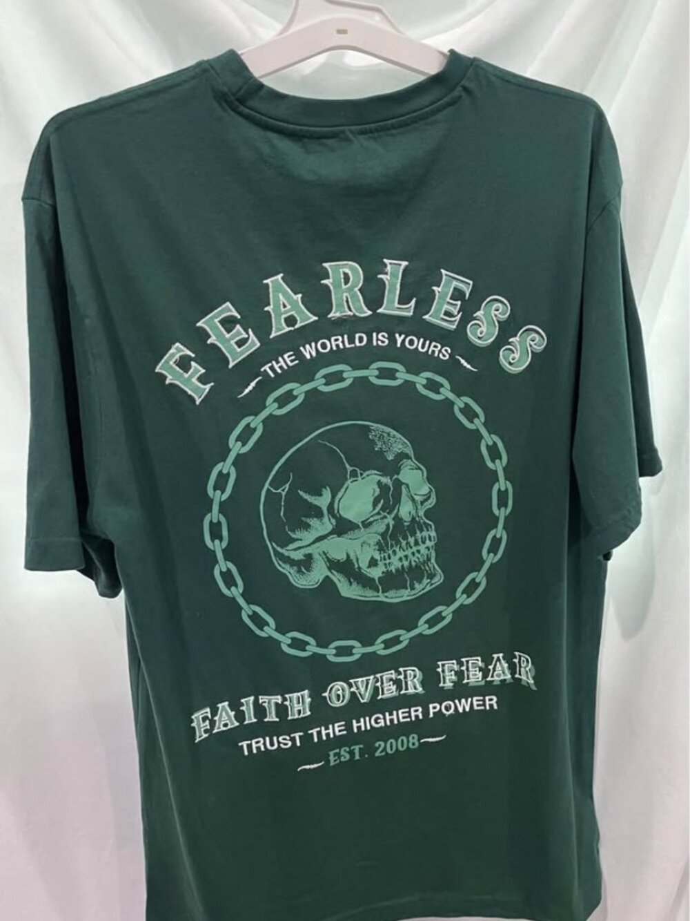 2 Shirts Fearless Faith Over Fear & Trip City Lemon Sativa Graphic T-Shirt-Large
